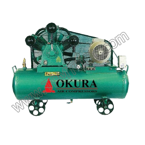 ปั๊มลมพร้อมมอเตอร์ แบบ Fusheng Okura-OKUC26-T065-150-WM