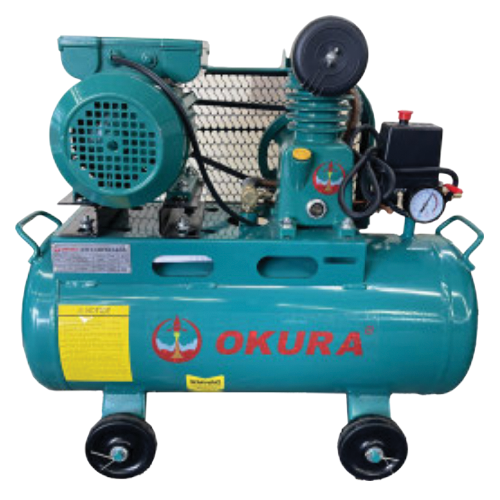 ปั๊มลมสายพาน ทรงเขียว(MINT) Okura-OKUC26-FYKW1HP