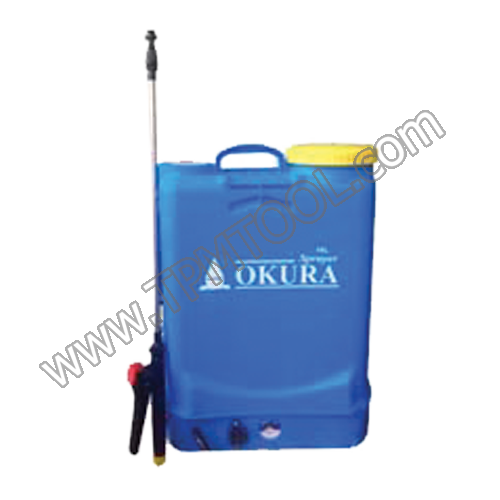 ถังพ่นยาสะพายหลังแบบใช้แบตเตอรี่ (หัวพ่นสแตนเลส) Okura-OKUJ11-16B