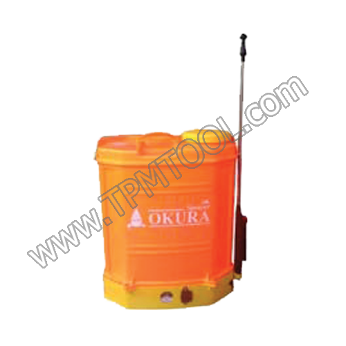 ถังพ่นยาสะพายหลังแบบใช้แบตเตอรี่ (หัวพ่นสแตนเลส) Okura-OKUJ11-20BS